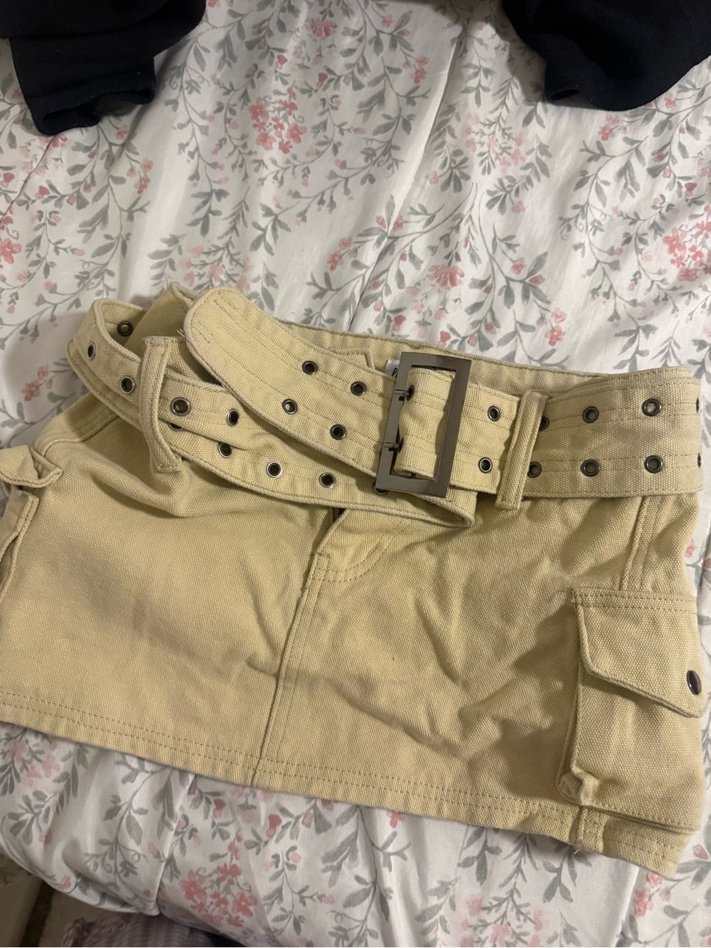 Princess Polly Tan Cargo Mini Skirt with Belt
